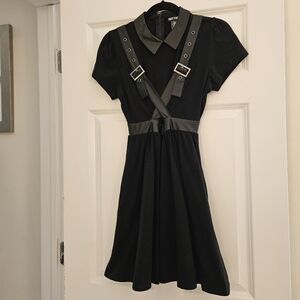 EUC Hot Topic black industrial-style dress, Women's Size M